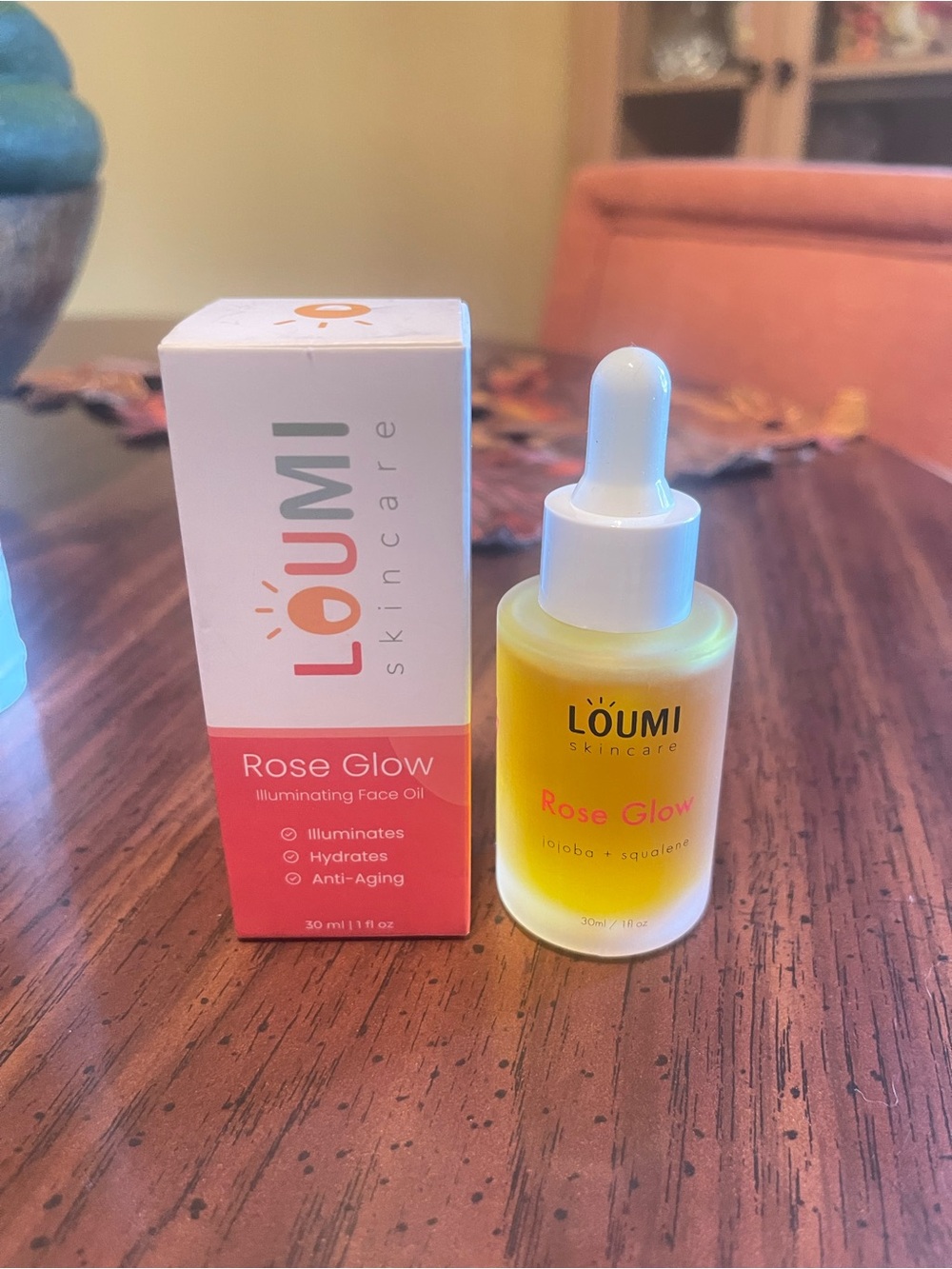Loumi Rose Glow Illuminating Face Oil - Yellow